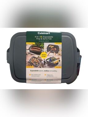 NEW Cuisinart 4-in-1 Expandable Prep & Serve Tub